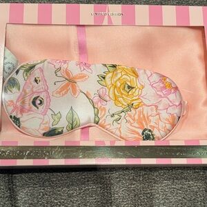 Floral silk Sleep Mask with silk pillow case